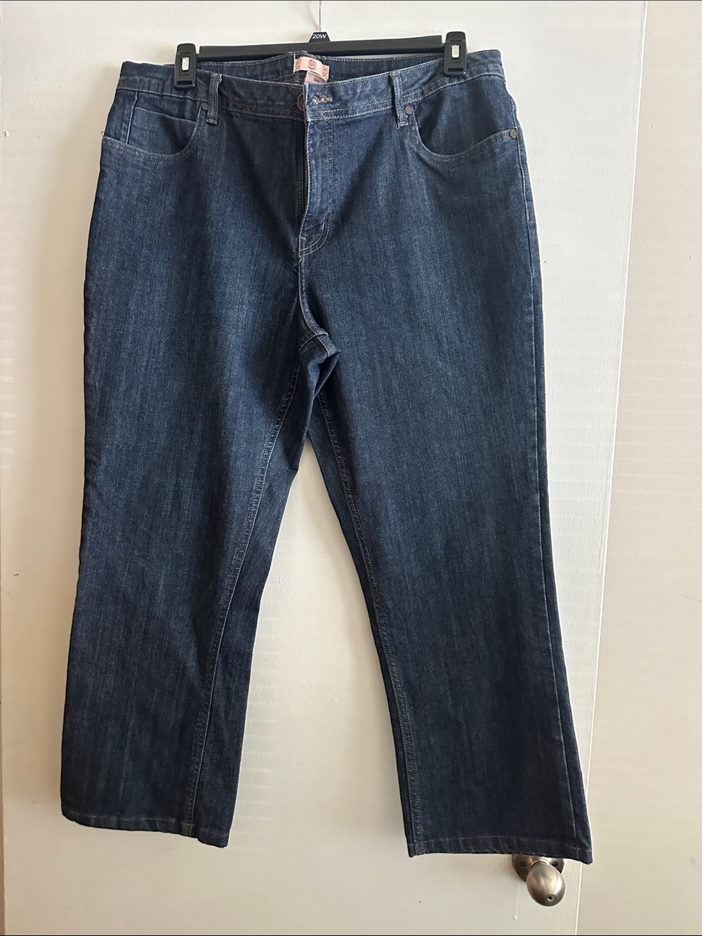 NRJ Women’s Size 18 Dark Wash Bootcut Jeans Embroidered Pockets